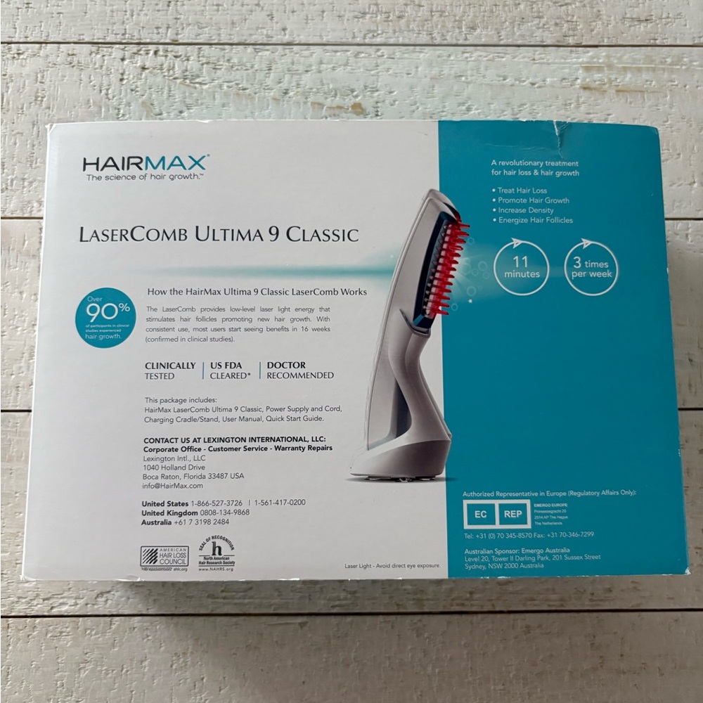 LaserComb Ultima 9 Classic Hair Growth Laser Light Device - Picture 2 of 5